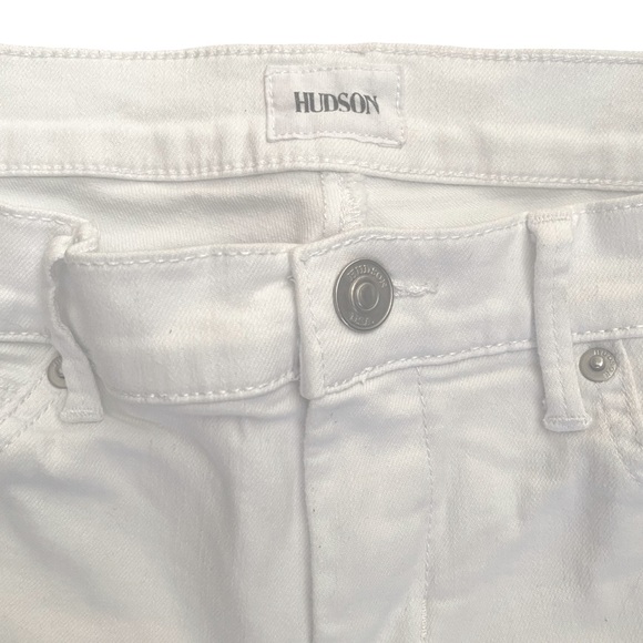 HUDSON Viceroy Knee Denim White Shorts size 28 - Picture 8 of 9